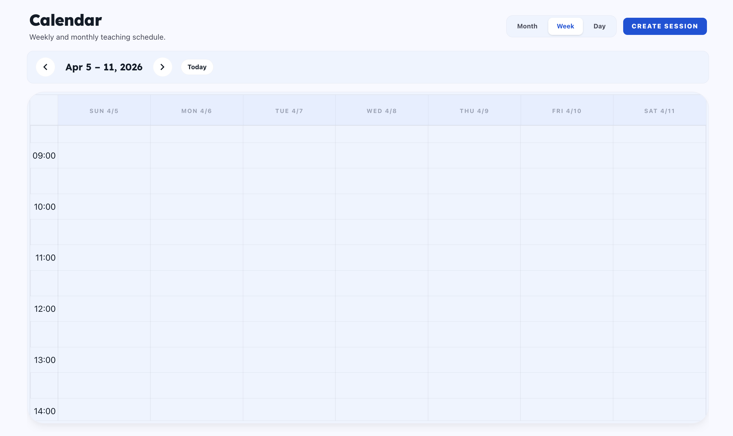 Calendar scheduling board