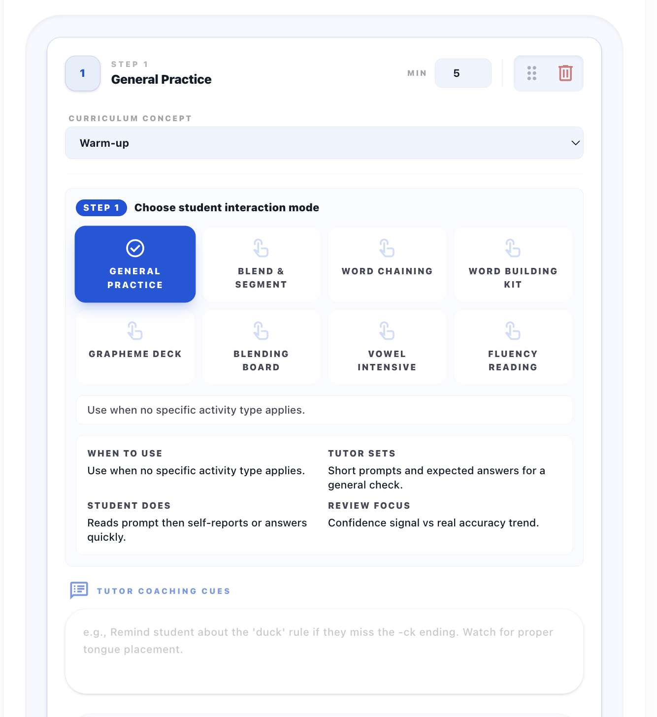 Instructional protocol setup (part 1)